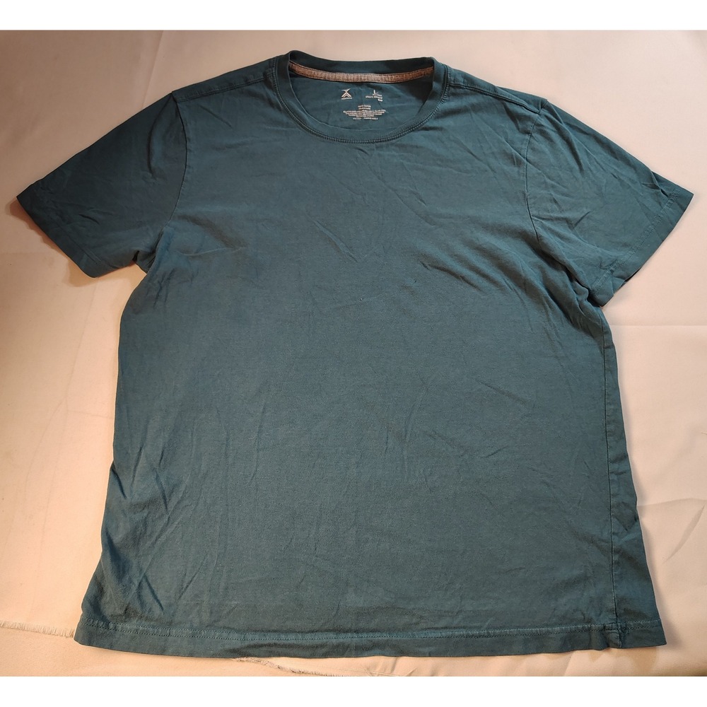 Xersion Xtreme Crew Neck S/S‎ Active Tee Shirt Athletic Gym Training Blue Large